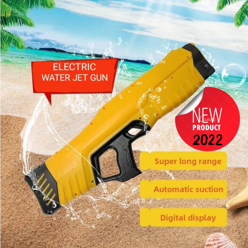 Powerful Long Range Rechargeable Electric Water Jet Gun Shopee Malaysia