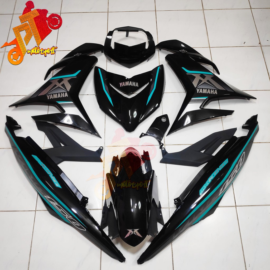 Yamaha Y15ZR V1 V2 Cover Set Full Black MX KING 150 Chrome Y15 Shopee