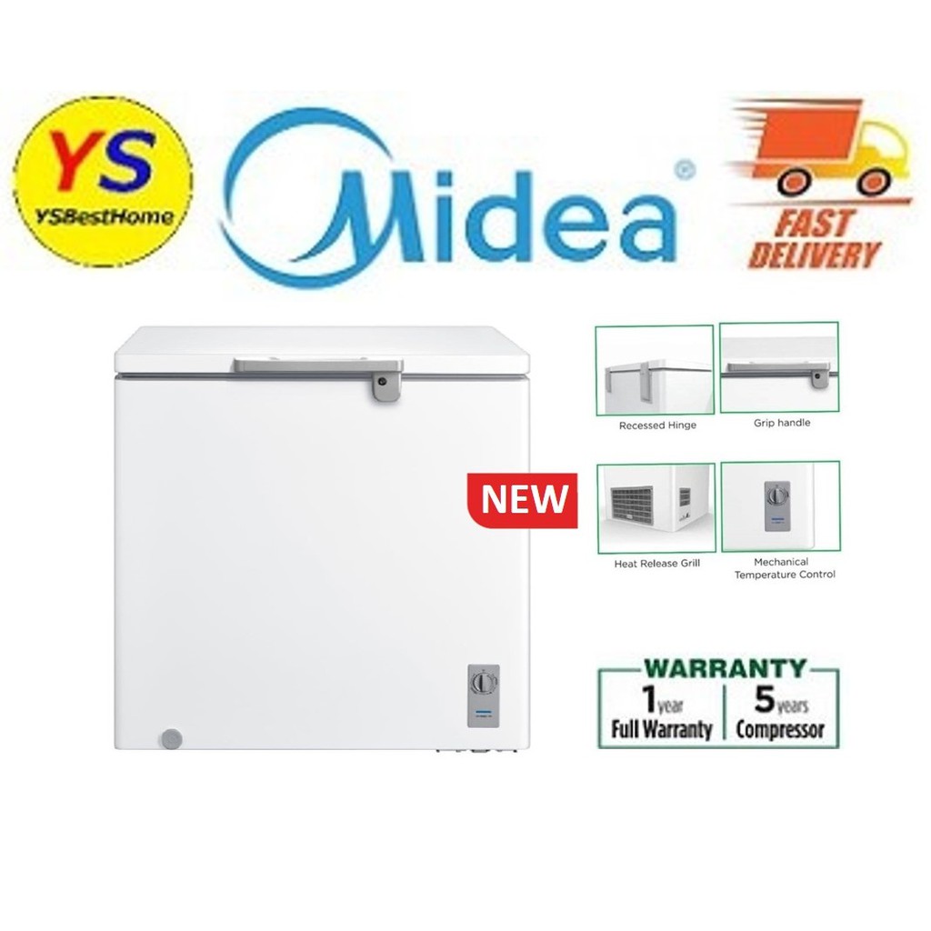 MIDEA Chest Freezer WD260WA / WD186WA Shopee Malaysia