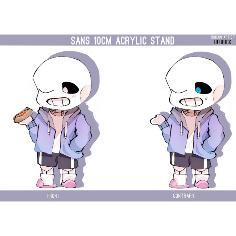 Sans Acrylic Stand Undertale character Hot cat Shopee Malaysia