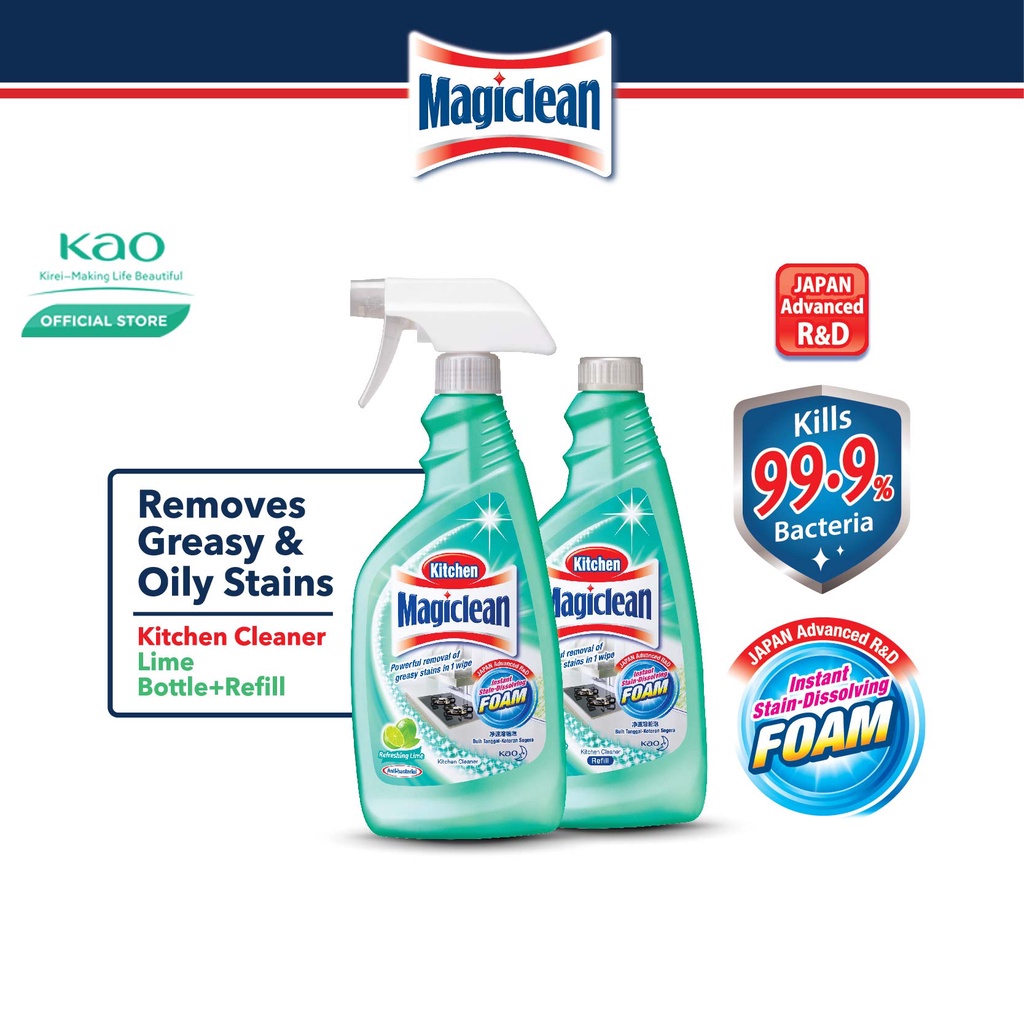 MAGICLEAN Kitchen Cleaner Lime & Refill Bundle Shopee Malaysia