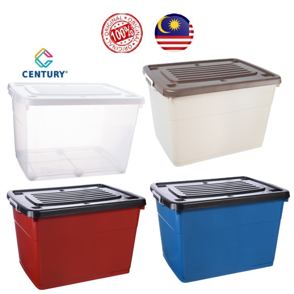 Century Storage Box With Wheel 115L Box Roller Big Box Kotak