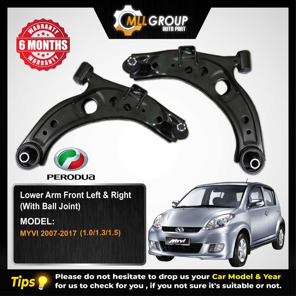 (MLL) PERODUA MYVI 20072017 (1.0/1.3/1.5) LOWER ARM FRONT LEFT & RIGHT