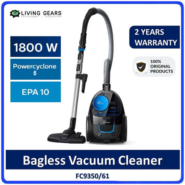[ FAST SHIP ] Philips FC9350 PowerPro Bagless EPA 10 Filter Vacuum