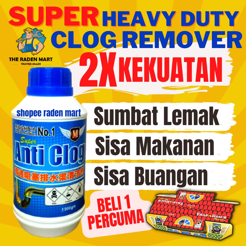 SUPER CLOG REMOVER Sink clog remover Toilet Clog Penghapus Sumbat Sinki