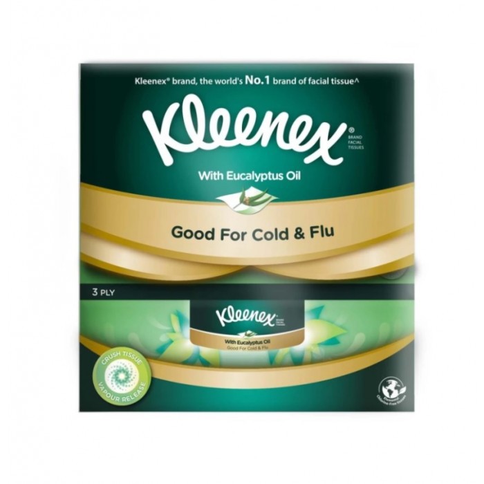 Kleenex Facial Tissue (3ply) 80s x 3 box Eucalyptus Shopee Malaysia