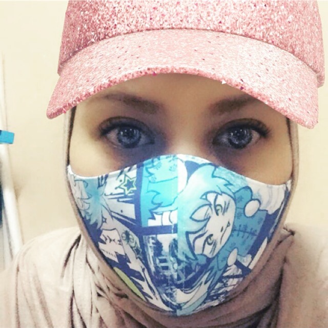 Face masks / Topeng muka / mulut material knit cotton