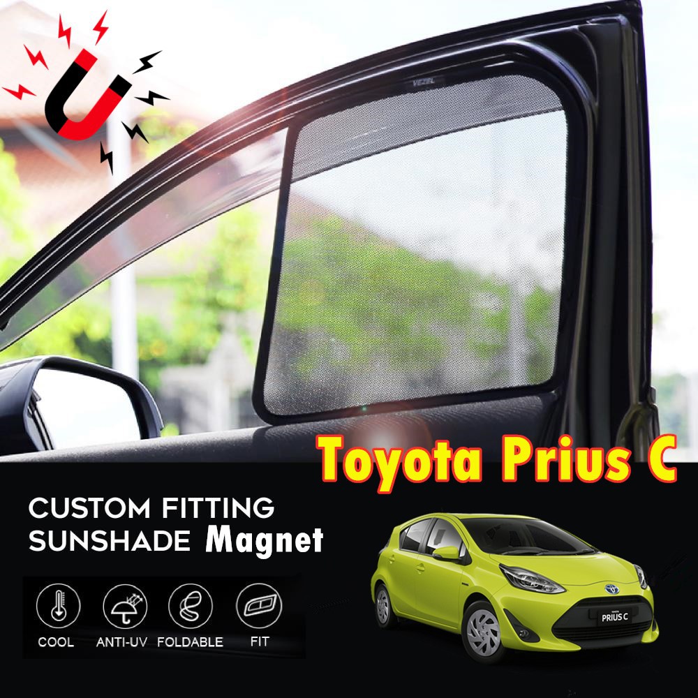 Toyota Prius C Sunshade [4 PCS] Shopee Malaysia