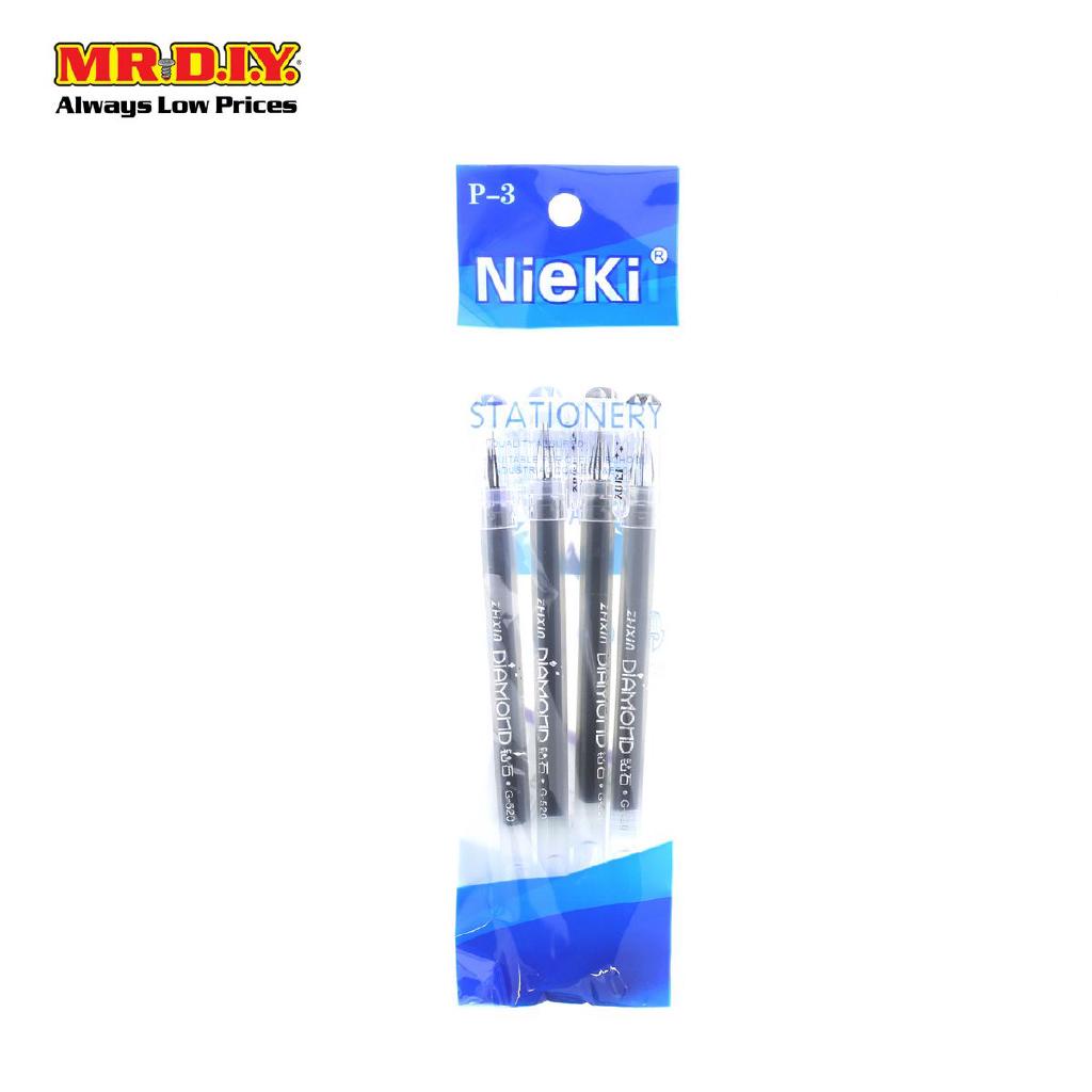 NIEKI Gel Pen 0.5mm GE520 (4 pcs) Shopee Malaysia