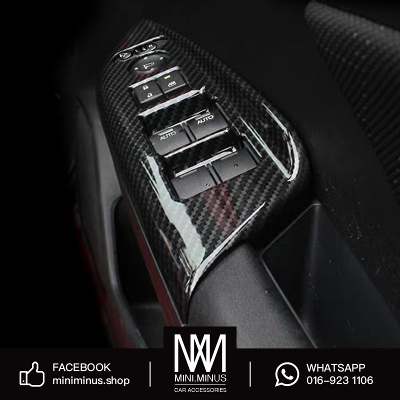 Honda Jazz GK (2014-2022) Carbon Fiber Window Switch Panel Covera