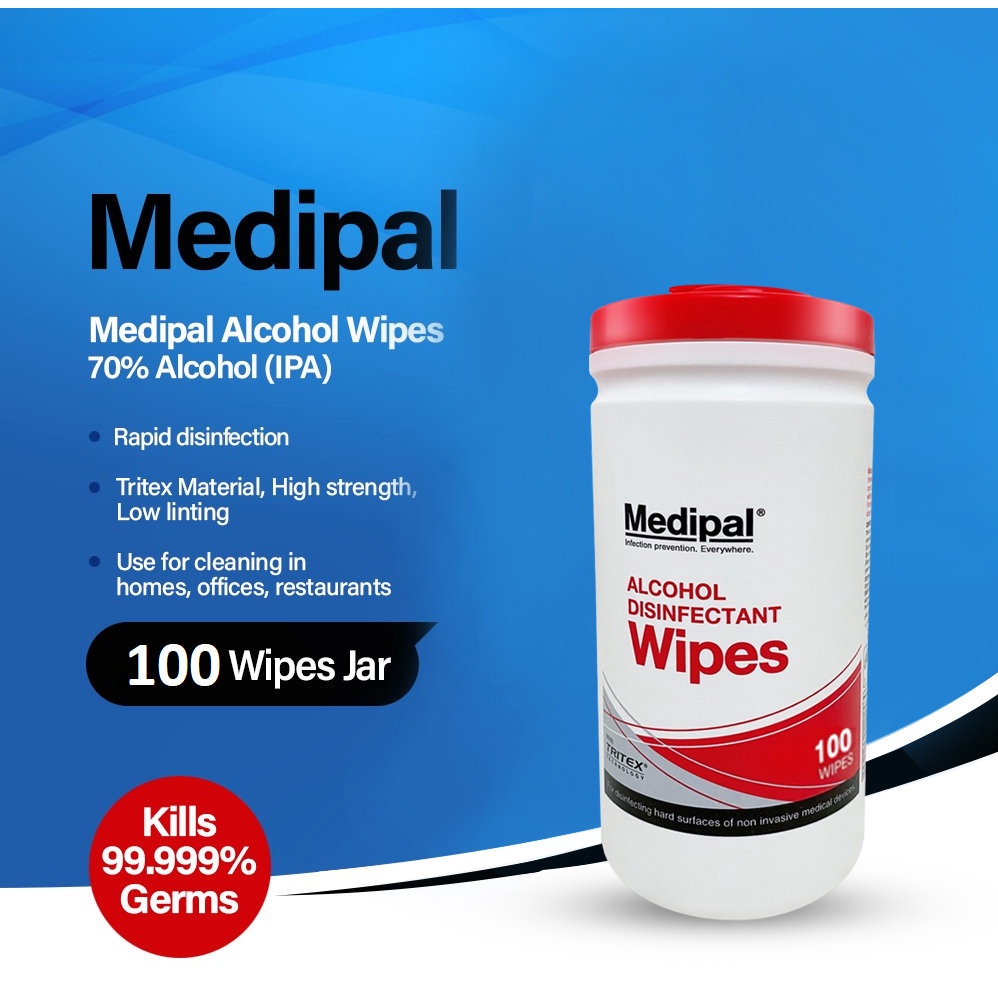 Medipal Alcohol Disinfectant Wipes 200's (EXP May 2024) Shopee Malaysia