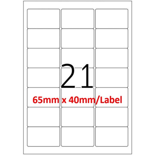 A4 Size Pre Cut White Printing Sticker Label White Label Address Label Barcode Label Price Label