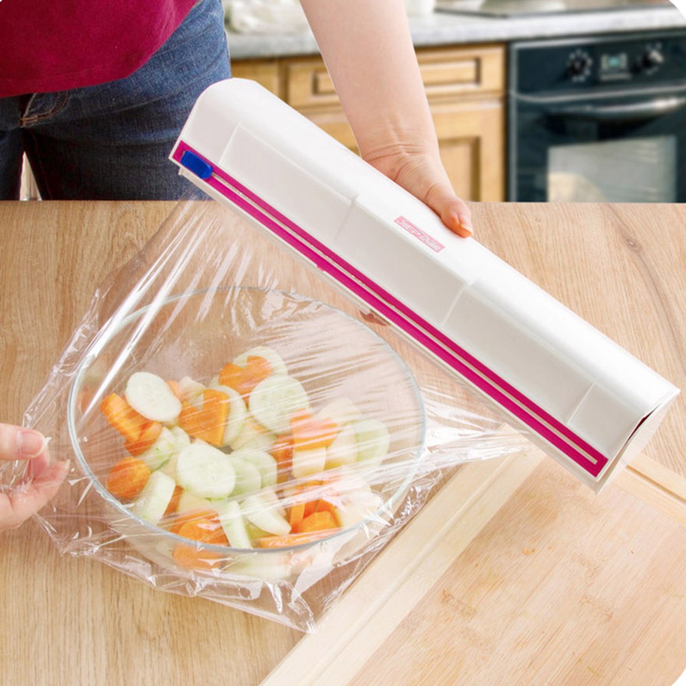 Food Fruit Vegetable Plastic Cling Wrap Dispenser Preservative Film