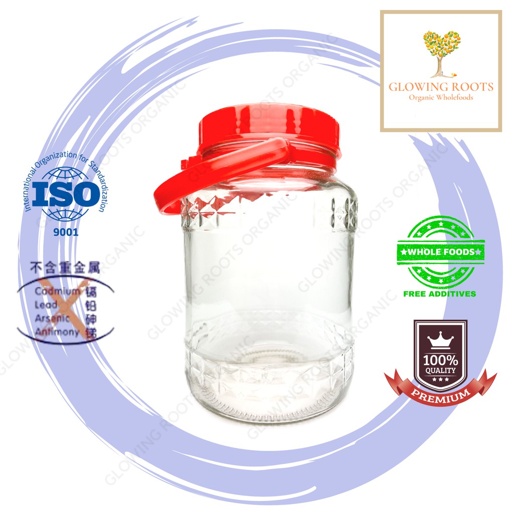 Large Glass Jar High Quality for Enzyme/Pickle/Kombucha 3L Balang Kaca