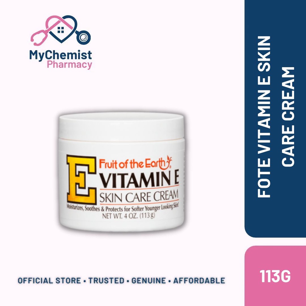 Fruit of The Earth Vitamin E Skin Care Cream 4oz 113g Shopee Malaysia