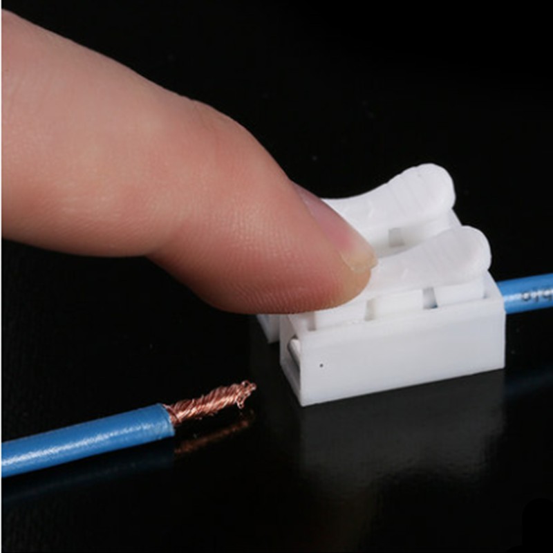 10pcs 2 Pin 3pin Spring Cable Clip Connector Wiring Terminal Shopee