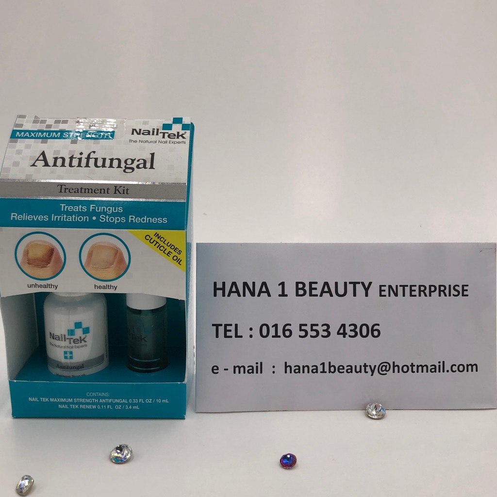 NAIL TEK Anti Fungal Treatment Kit with Renew Cuticle Oil (READY STOCK
