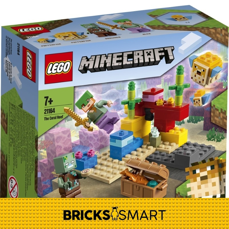 21164 LEGO Minecraft The Coral Reef Shopee Malaysia