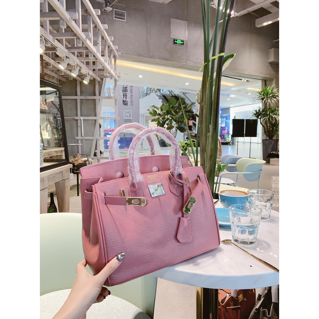 HERMES Birkin Unisex Calfskin 2WAY Plain Leather Crossbody