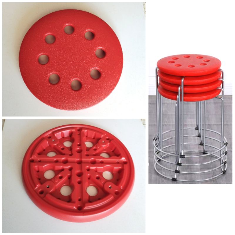 Stool Replacement Round Standard Plastic Chair Seat Shopee Malaysia