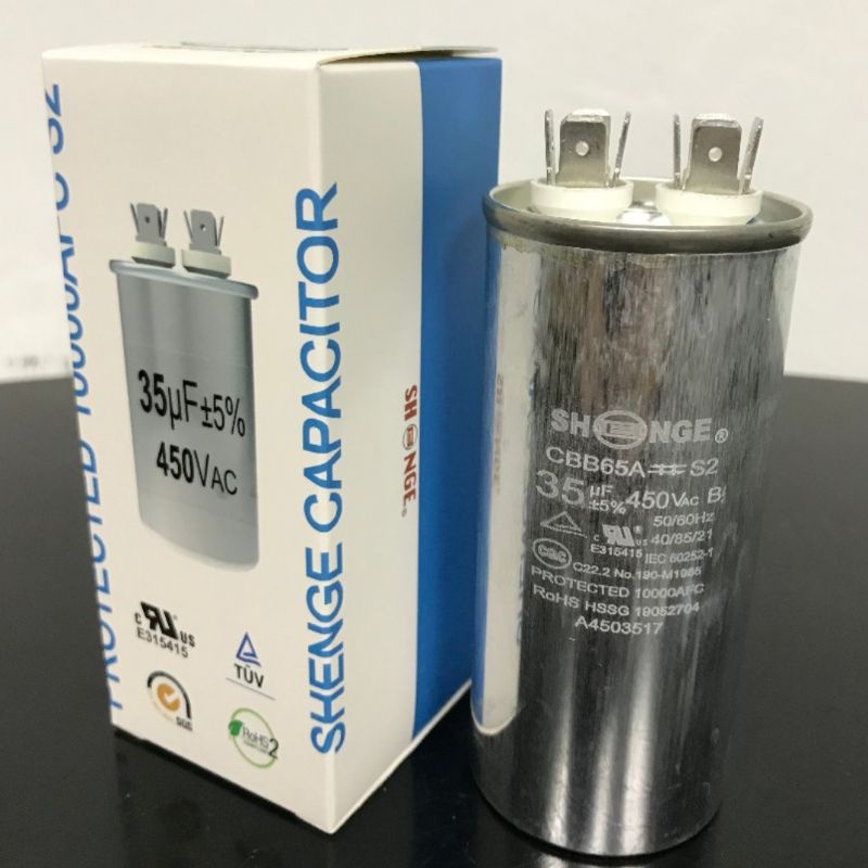 SHENGE capacitor for aircond compressor & fan motor Shopee Malaysia