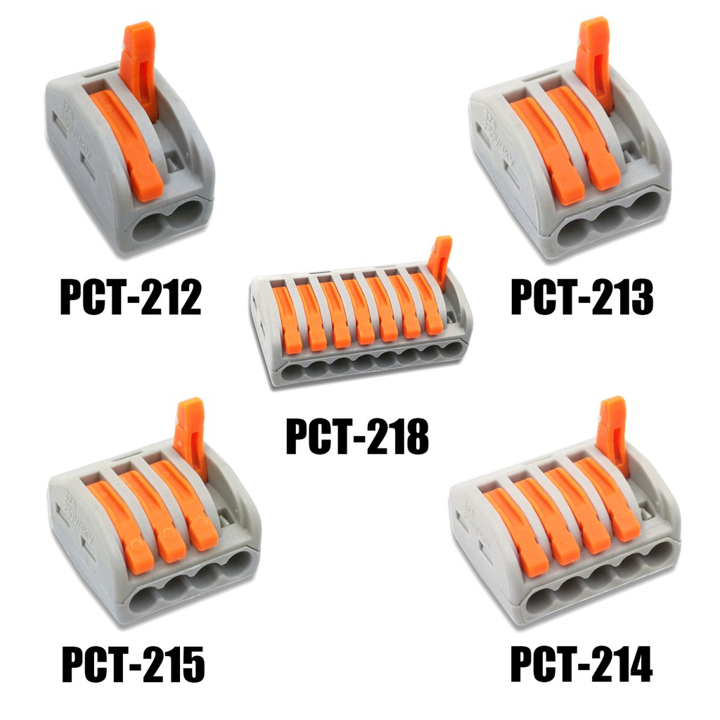 mini fast wire Connectors Universal Compact Wiring Connector pushin Terminal Block PCT222 212