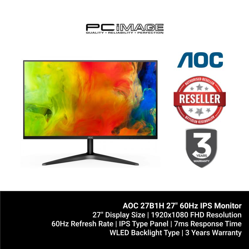 AOC 27B1H 27" 60Hz IPS Monitor | Shopee Malaysia