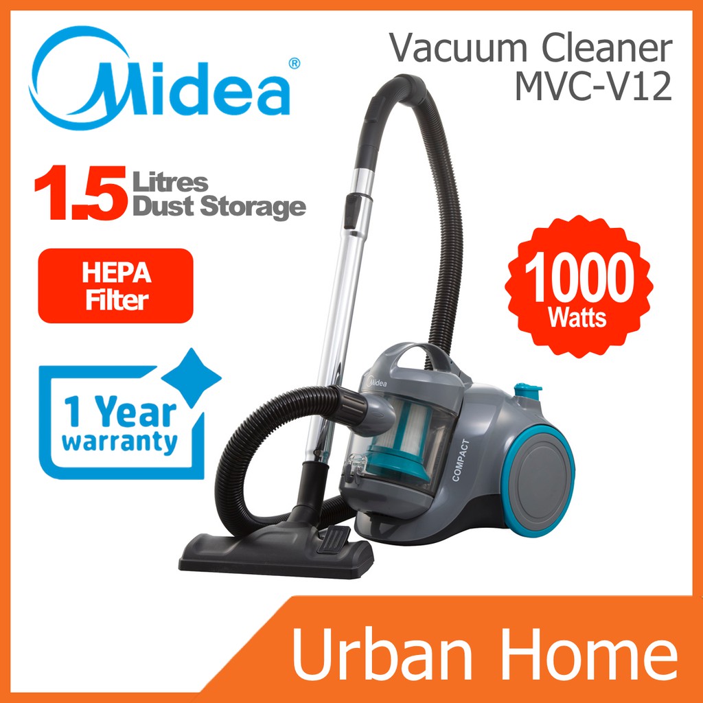 MIDEA 1000w Bagless HEPA Filter Cyclone Vacuum Cleaner (MVCV12K/MVC