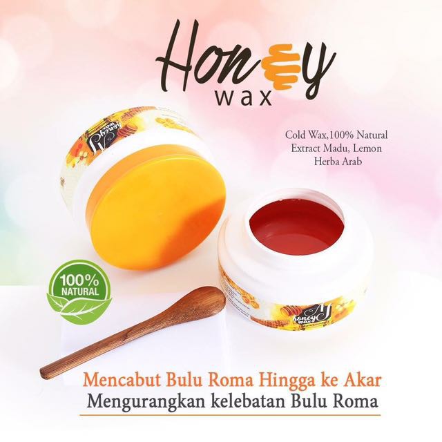 *PUTIH*AJ Honey Wax Handmade Clean & Smooth Hair Removal Honey Wax