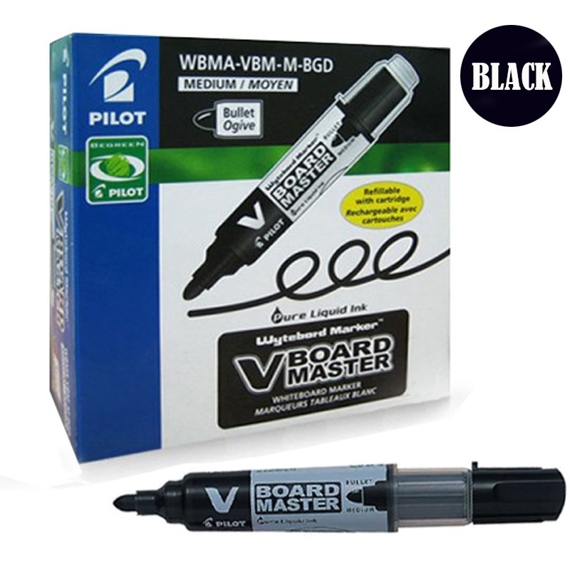 Pilot V Board Master Whiteboard Marker Bullet Ogive (Box of12pcs