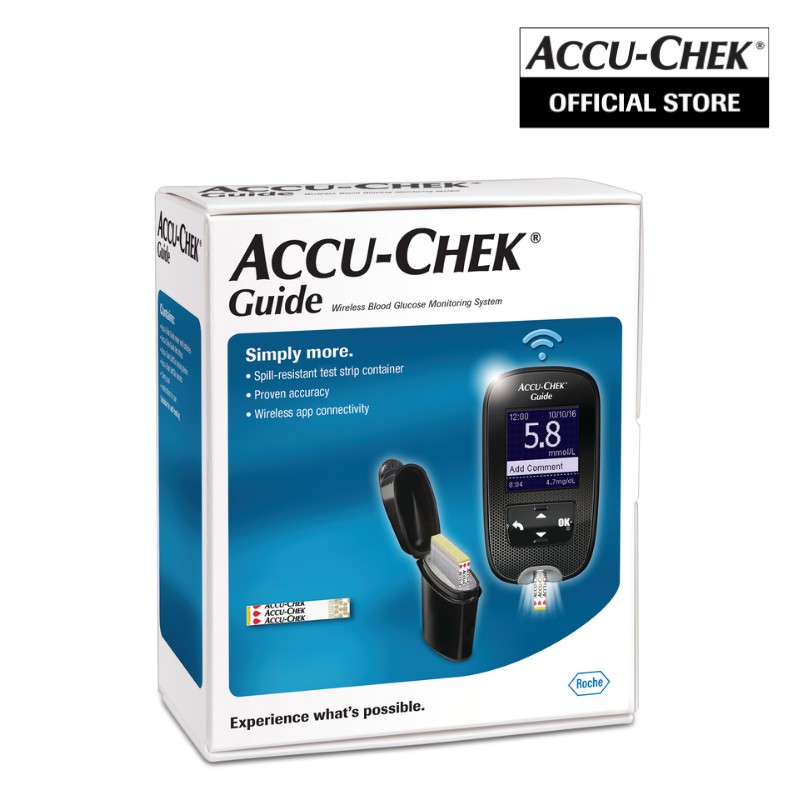 AccuChek Guide Meter + Test Strips (50's) Shopee Malaysia