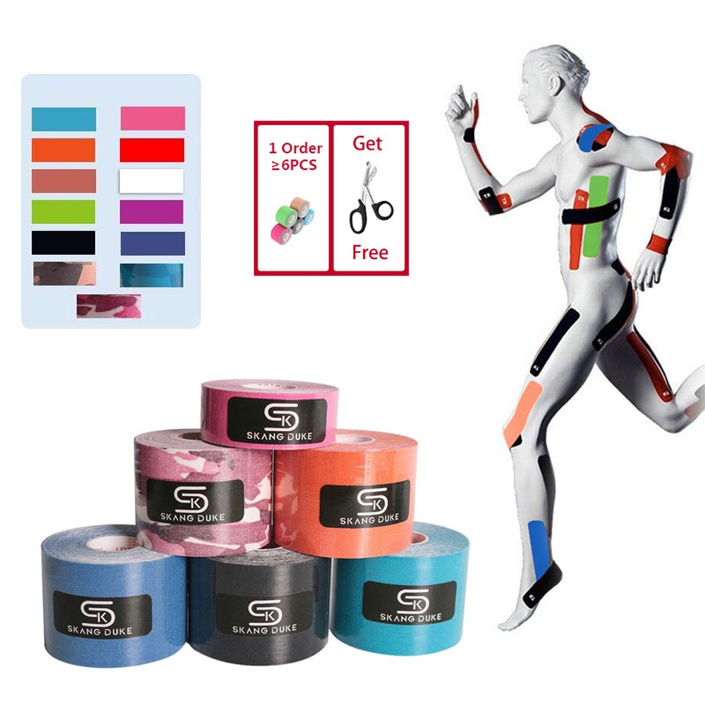 2 Size Kinesiology Tape Breathable Waterproof Athletic Recovery Sports