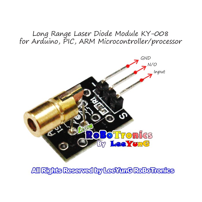 Long Range Laser Diode Module KY008 for Alarm System Arduino Raspberry