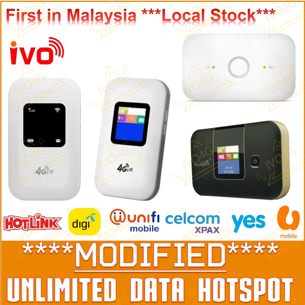 ***Modified*** Portable Mifi IVO4G MI2001 2004 2005 unlimited data