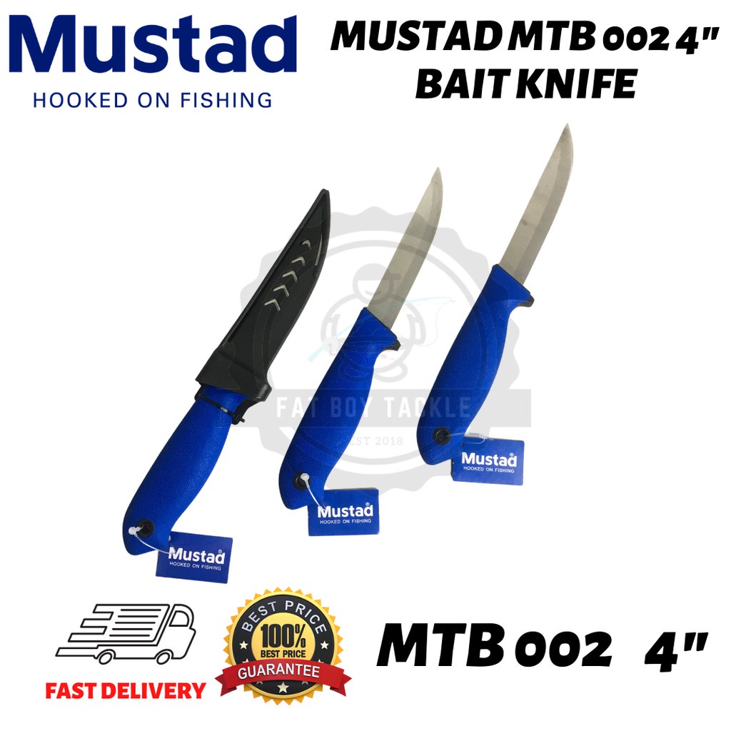 MUSTAD Fillet Knife (MTB 001) & Bait Knife (MTB 002) (FT) Shopee Malaysia