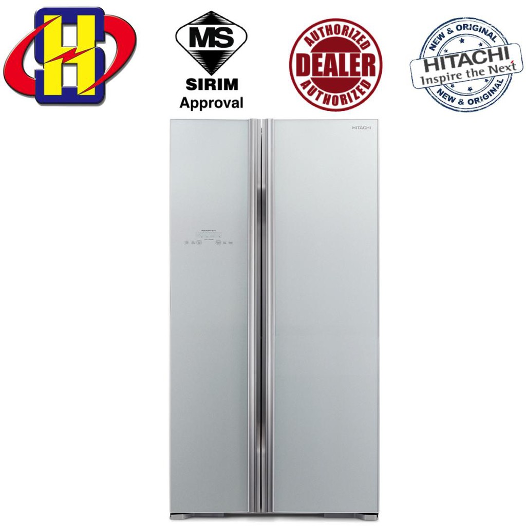 HITACHI REFRIGERATOR FRIDGE SIDE BY SIDE GLASS SERIES 661L RS800P2M