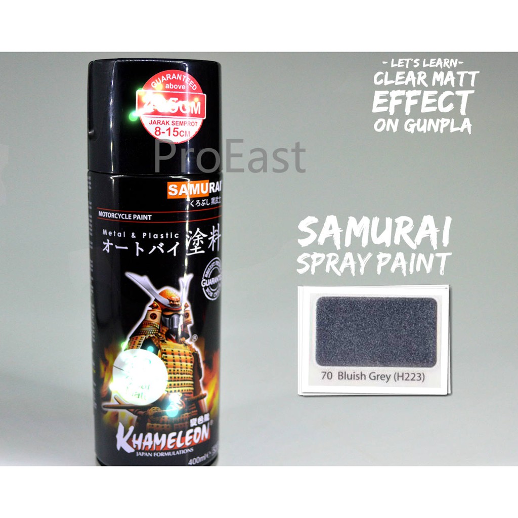 Samurai Spray Paint Metallic Color 70 Bluish Grey Shopee Malaysia