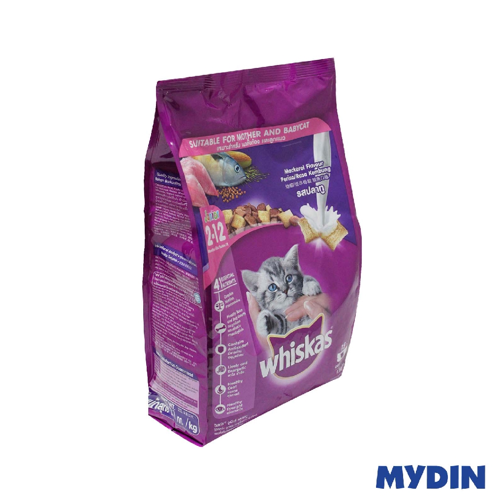 Whiskas Dry Junior Mackerel Flavour Cat Food 1.1kg