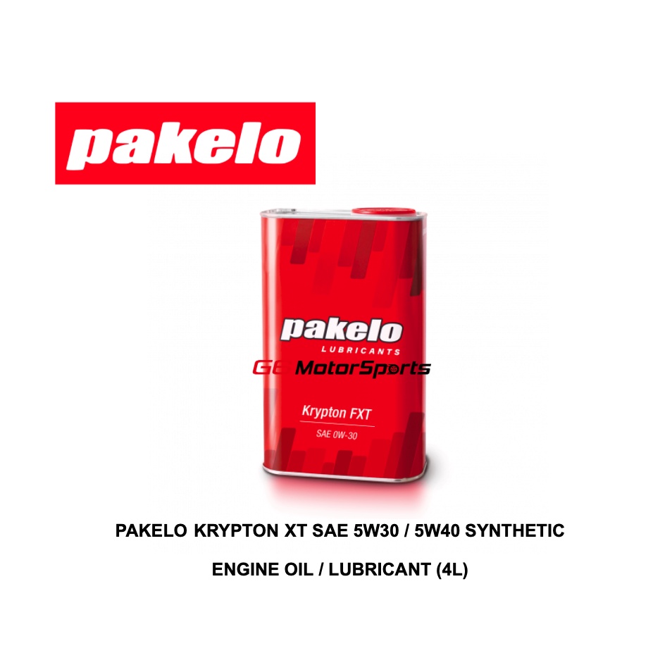 PAKELO KRYPTON XT SAE 5W30 / 5W40 SYNTHETIC ENGINE OIL /LUBRICANT (4L