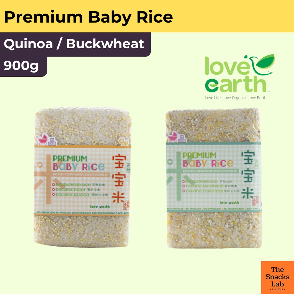 Love Earth Premium Baby Rice (Quinoa / Buckwheat) / Campuran Beras Bayi