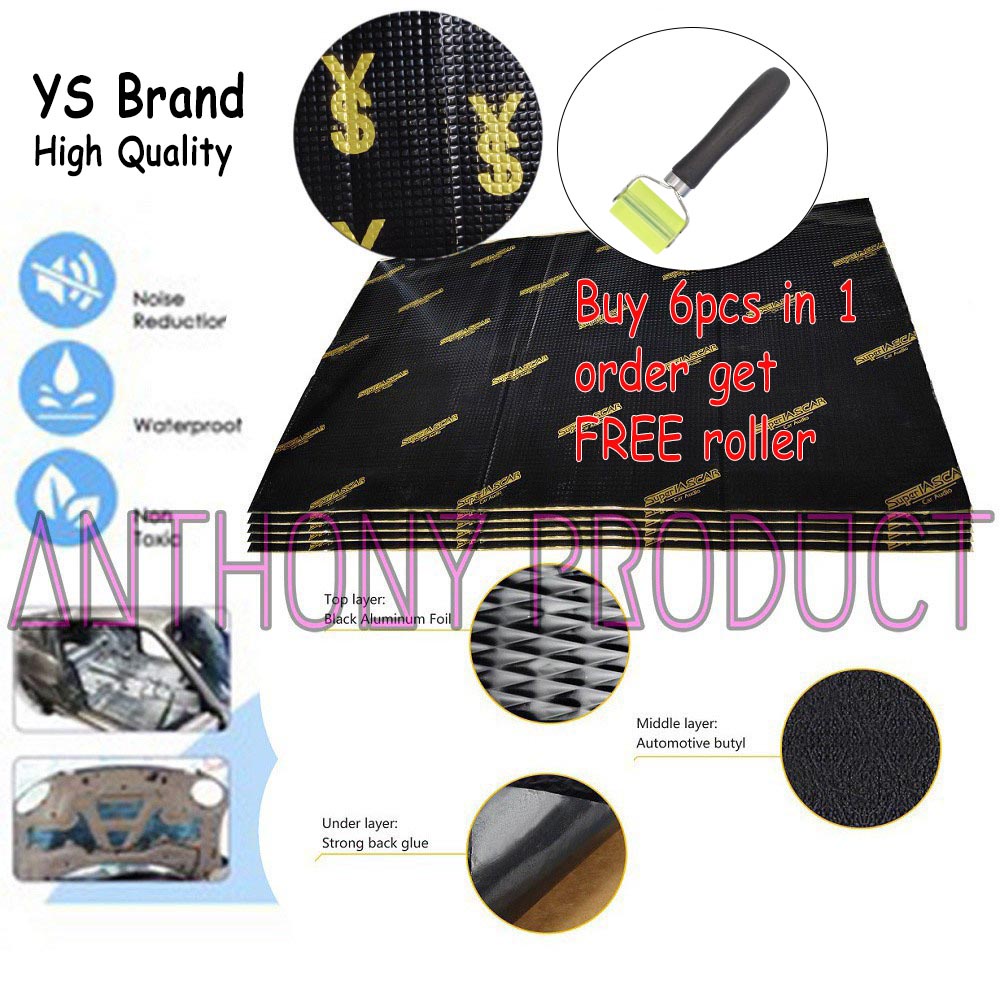 Car soundproof BUTYL sound deadening mat automotive noise vibration