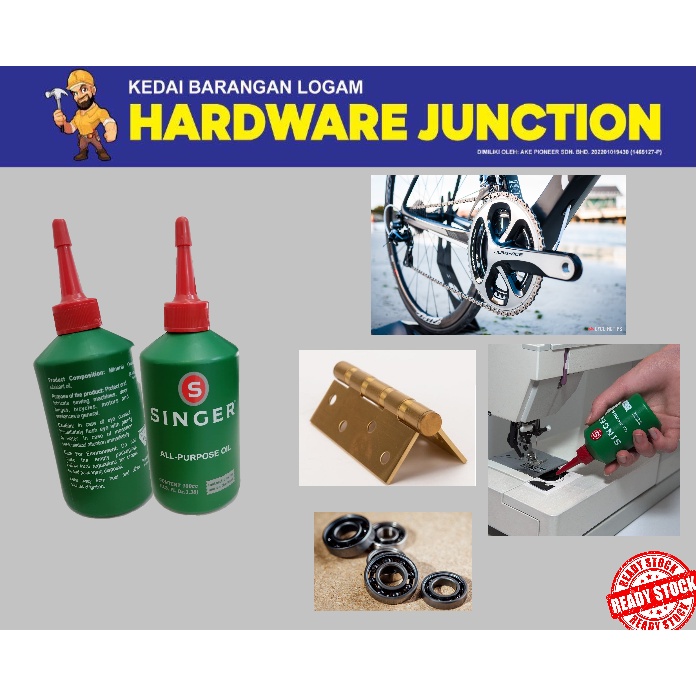 SINGER AllPURPOSE/MULTIPURPOSE MACHINE OIL (100ML) Shopee Malaysia