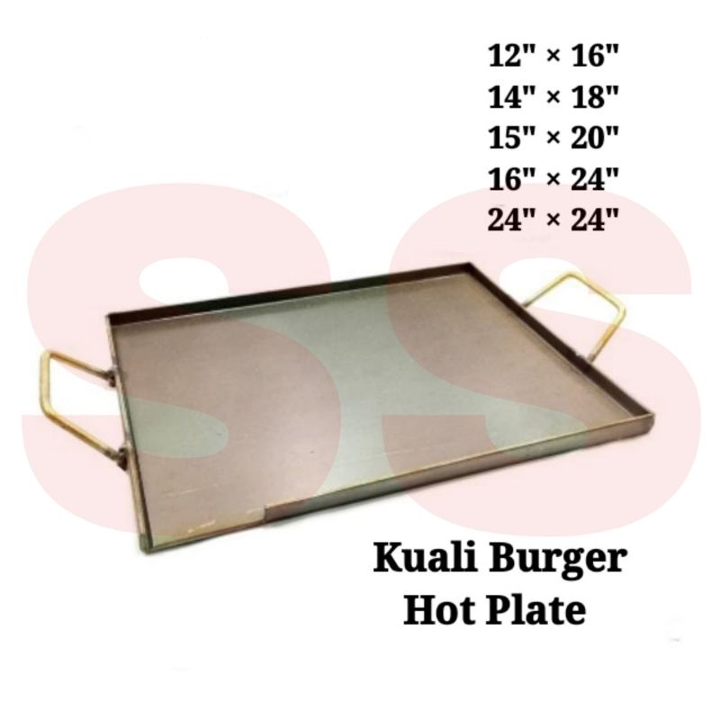 Kuali Burger / Hot Plate / Kuali Empat Segi / Roti Plate Shopee Malaysia