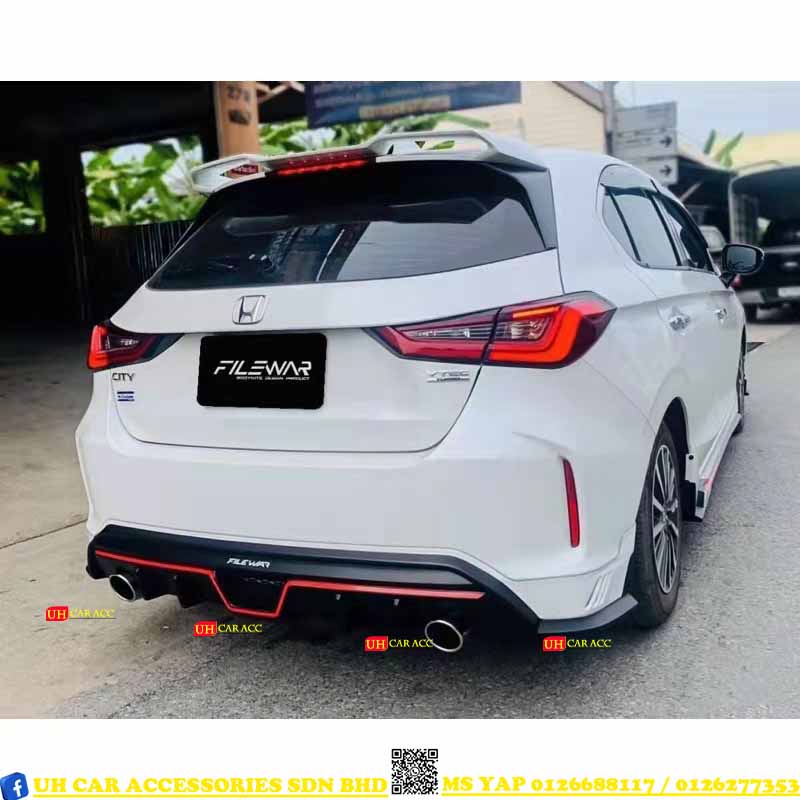honda city 2021 2022 2023 gn2 hatchback filewar bodykit spoiler with