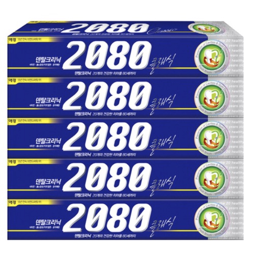 [Made in Korea] !!1 Box = 5ea!! 2080 toothpaste, Korea dental care