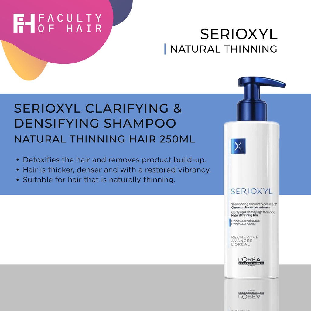 LOREAL Serioxyl Thinning Hair Shampoo Anti Hair Loss For Natural Hair