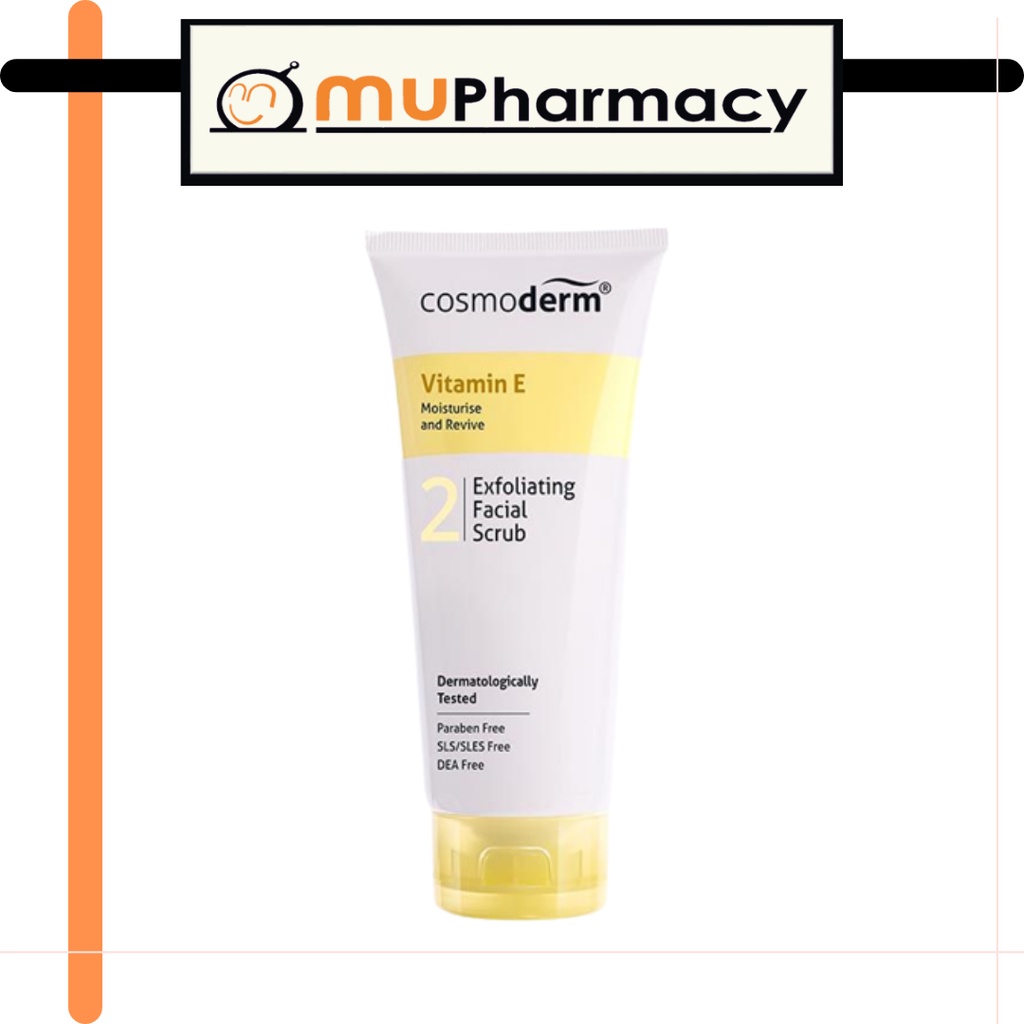 Cosmoderm Vitamin E Facial Scrub 125ML (MFG06/2022) Shopee Malaysia
