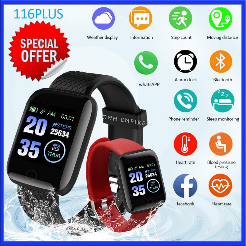 Smart Watch Fitness Bracelet Heart Rate Blood Pressure Jam