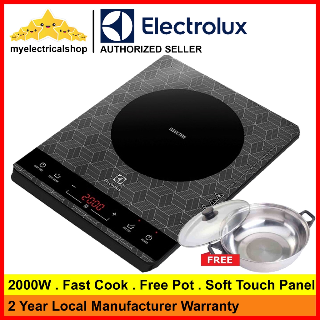 Electrolux ETD29PKB 2000W Portable Induction Cooker Lazada