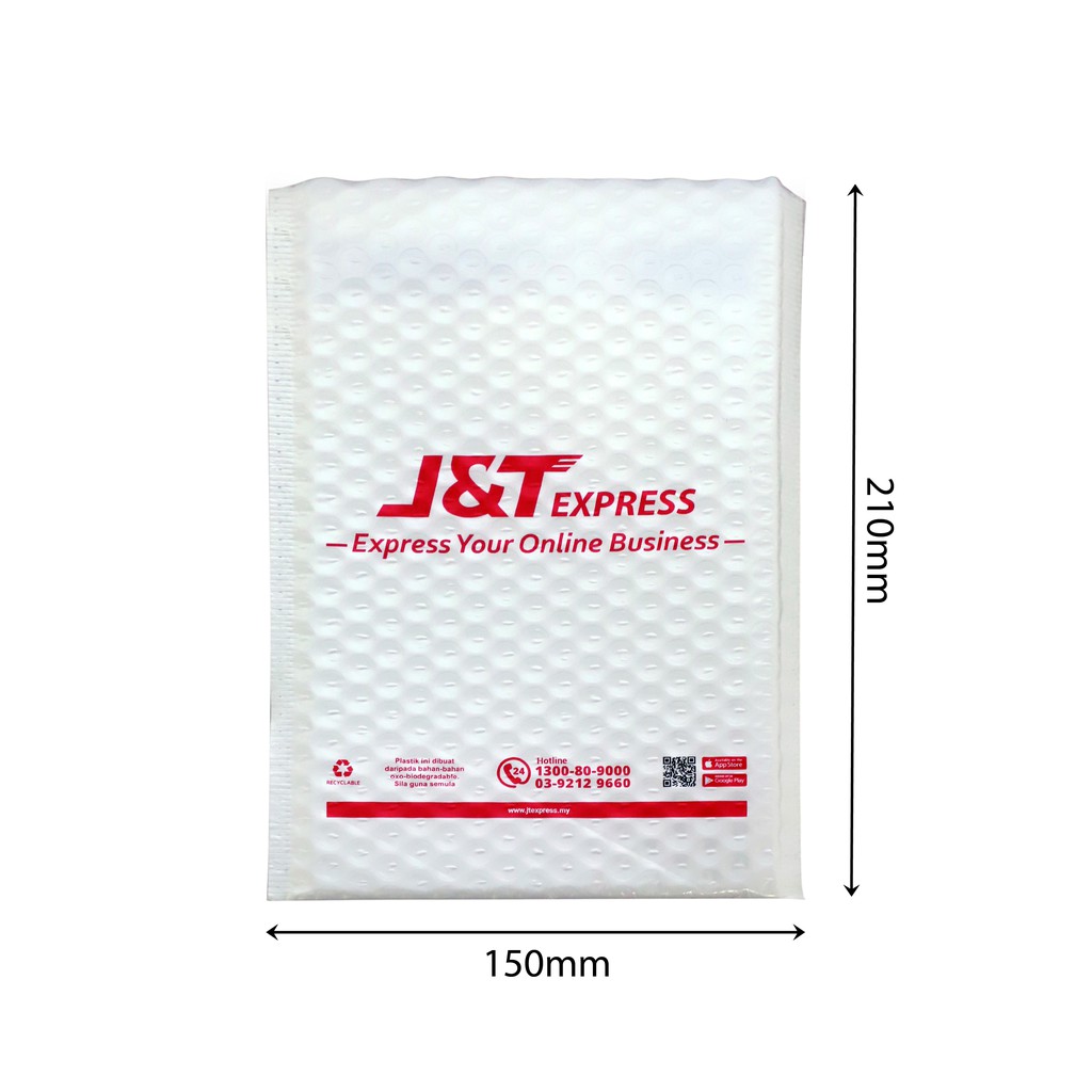 J&T Express Bubble Wrap Envelope Size A5 (10pcs
